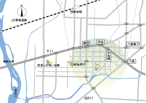ぎふクリーン農業研究センター地図
